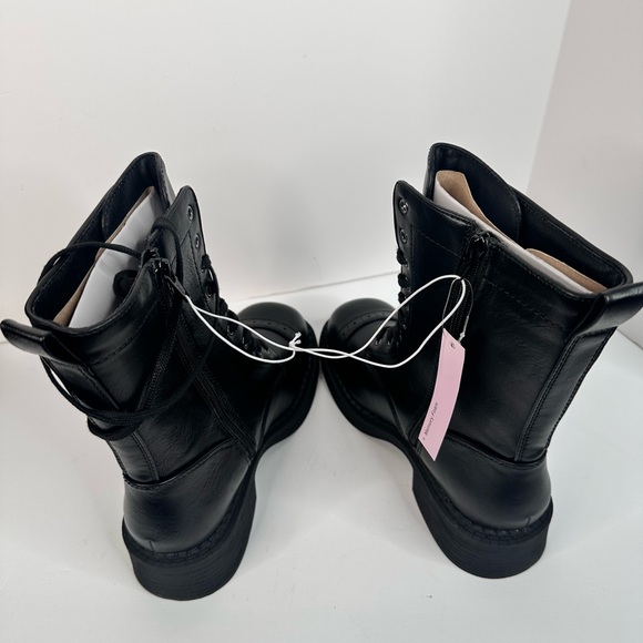 NWT Wild Fable Helga Black Combat Boots Size 8 with Memory Foam Insoles - Picture 5 of 11